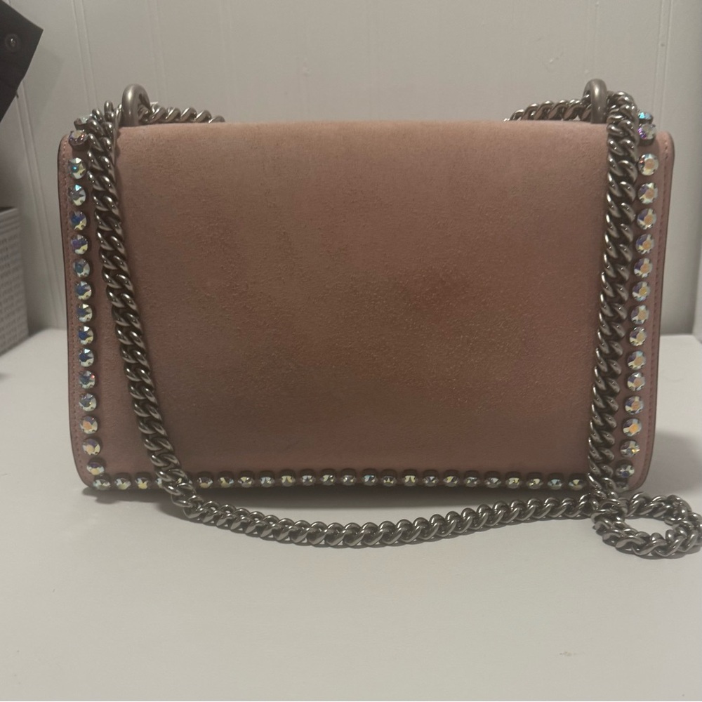 Gucci Dionysus Pink Suede Crystal Studded Chain Shoulder Bag - Picture 3 of 8